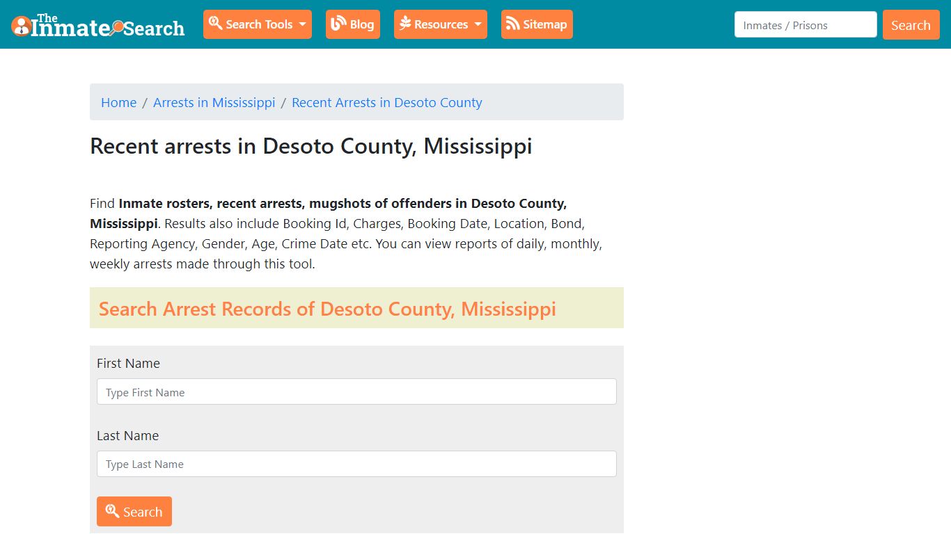 Recent arrests in Desoto County, Mississippi | Mugshots ...